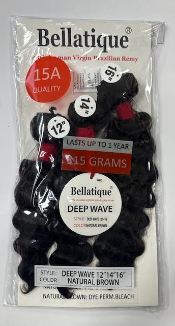 Bellatique Brazilian Virgin Remy Hair DEEP WAVE