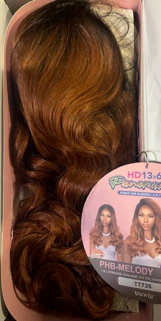 tru wig Human Blended Lace Front Wig PHB-MELODY