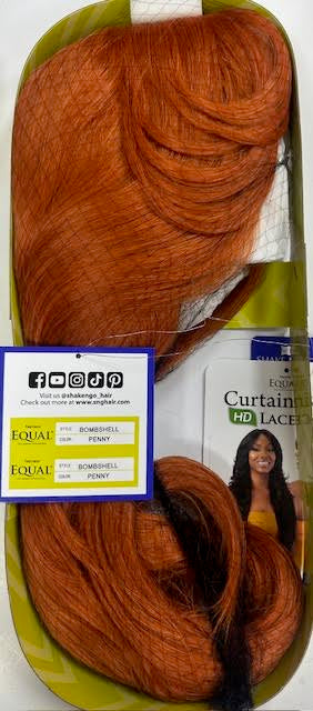 Freetress Equal Curtain Bang Synthetic Lace Wig BOMBSHELL